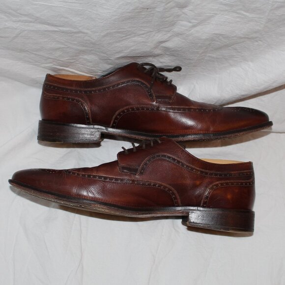 Johnston & Murphy Brogue/Wing Tip Style Mahogany Lace Oxford Dress Shoe Men 11.5 main image 8